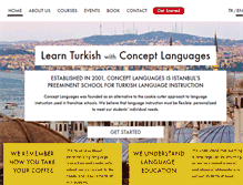 Tablet Screenshot of conceptlanguages.com